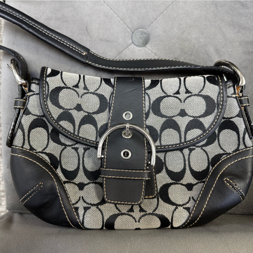 Black and White Designer Shoulder Bag